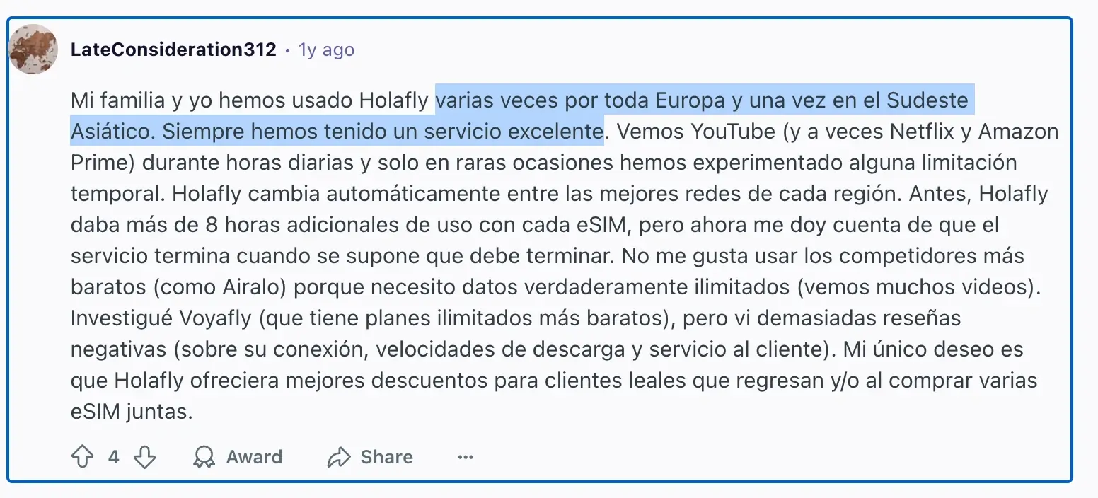 opiniones holafly esim