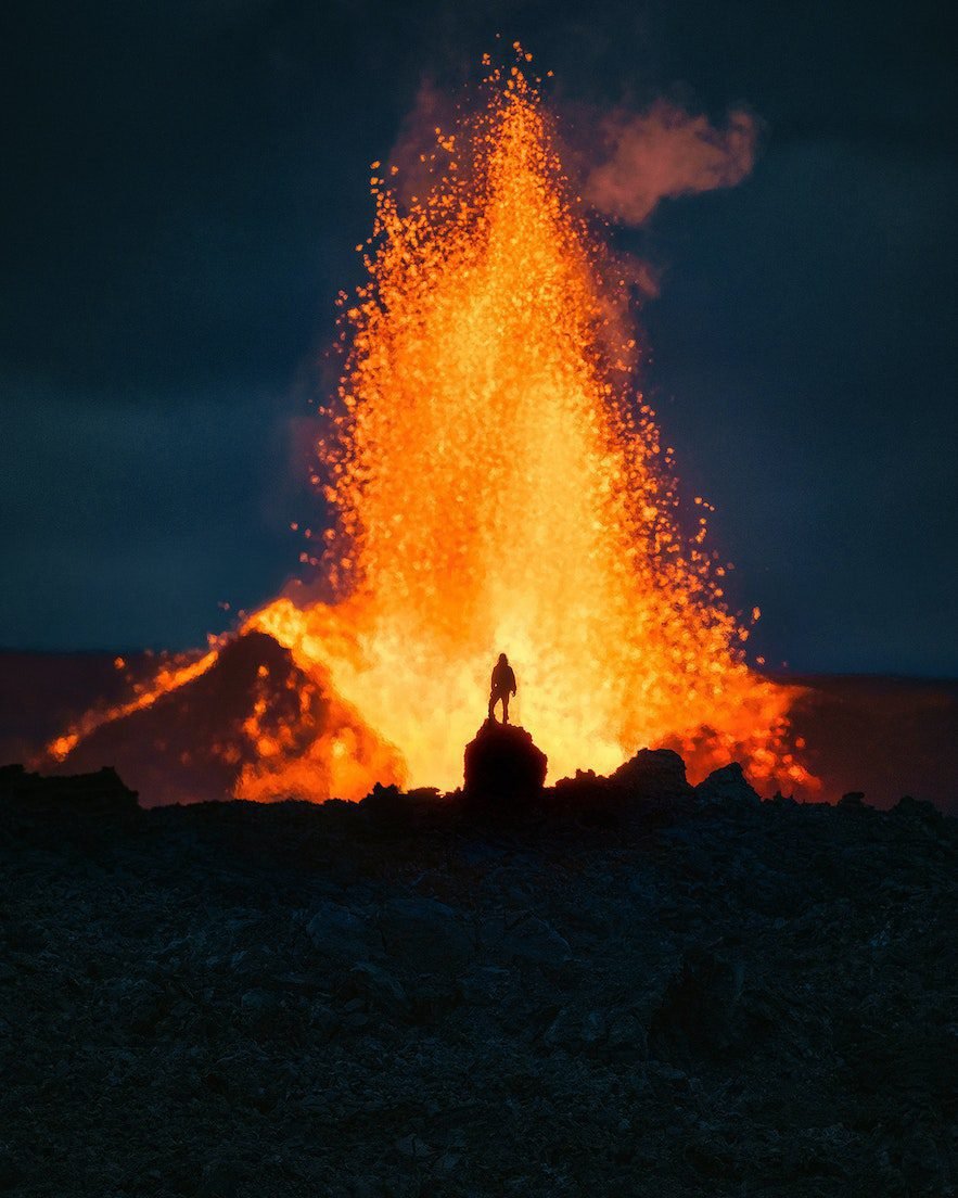 Cómo llegar a la erupción del volcán Litla-Hrút