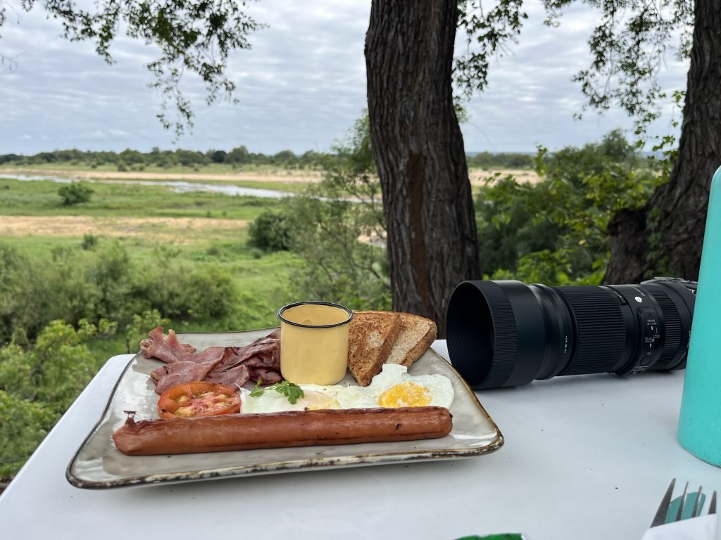 Comer en una visita al Kruger por libre