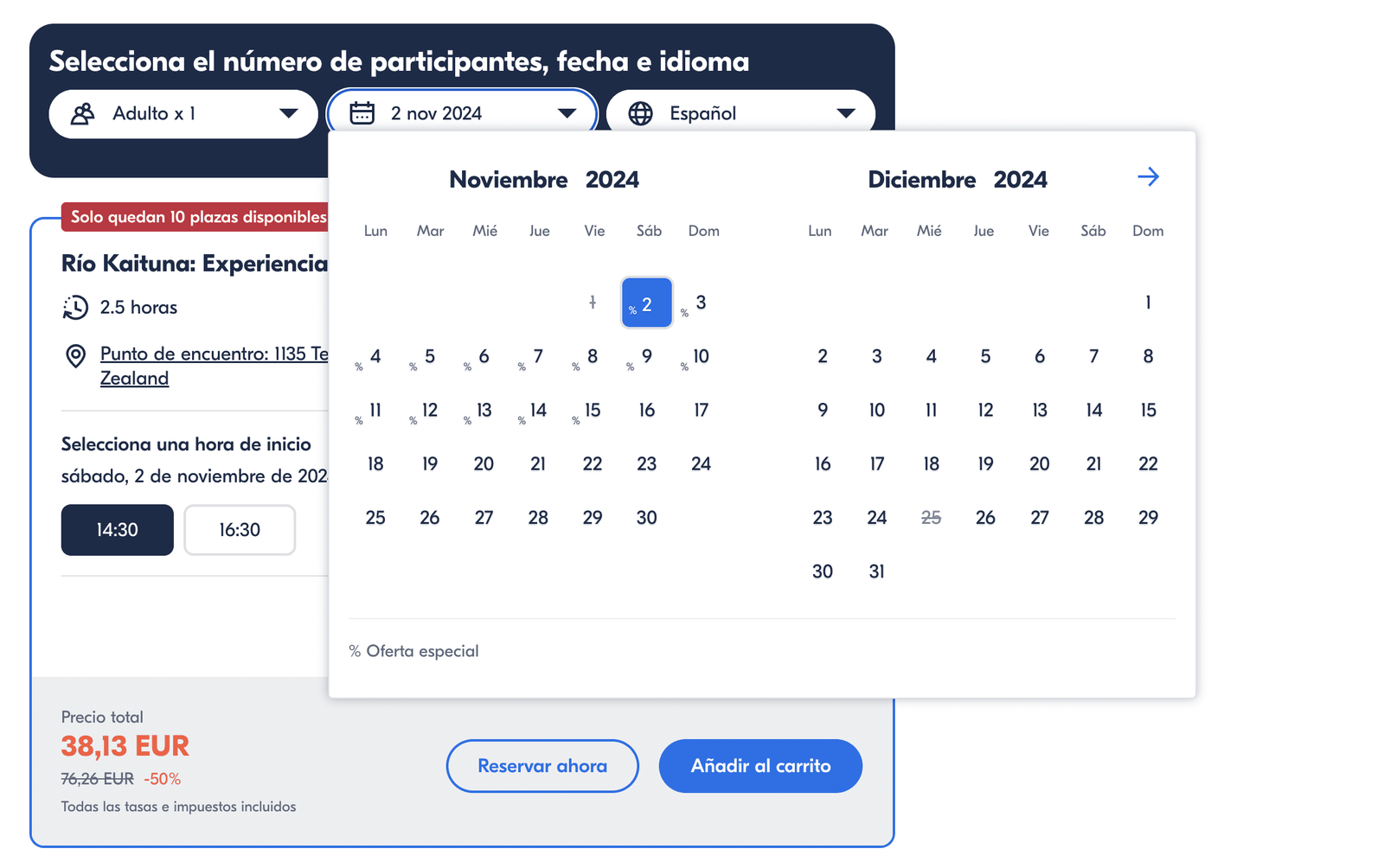descuento-getyourguide fechas disponible con descuento getyourguide
