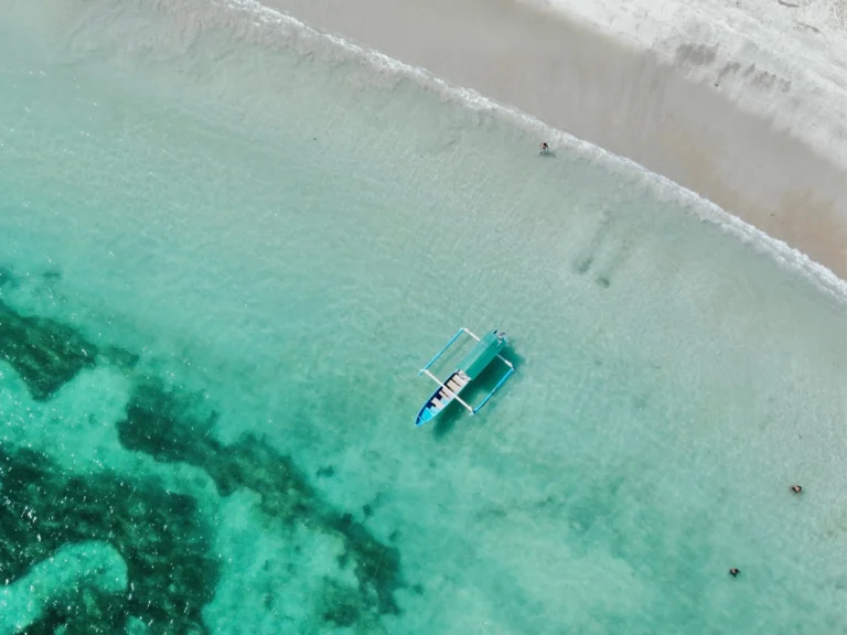 foto con dron playa Kuta Lombok