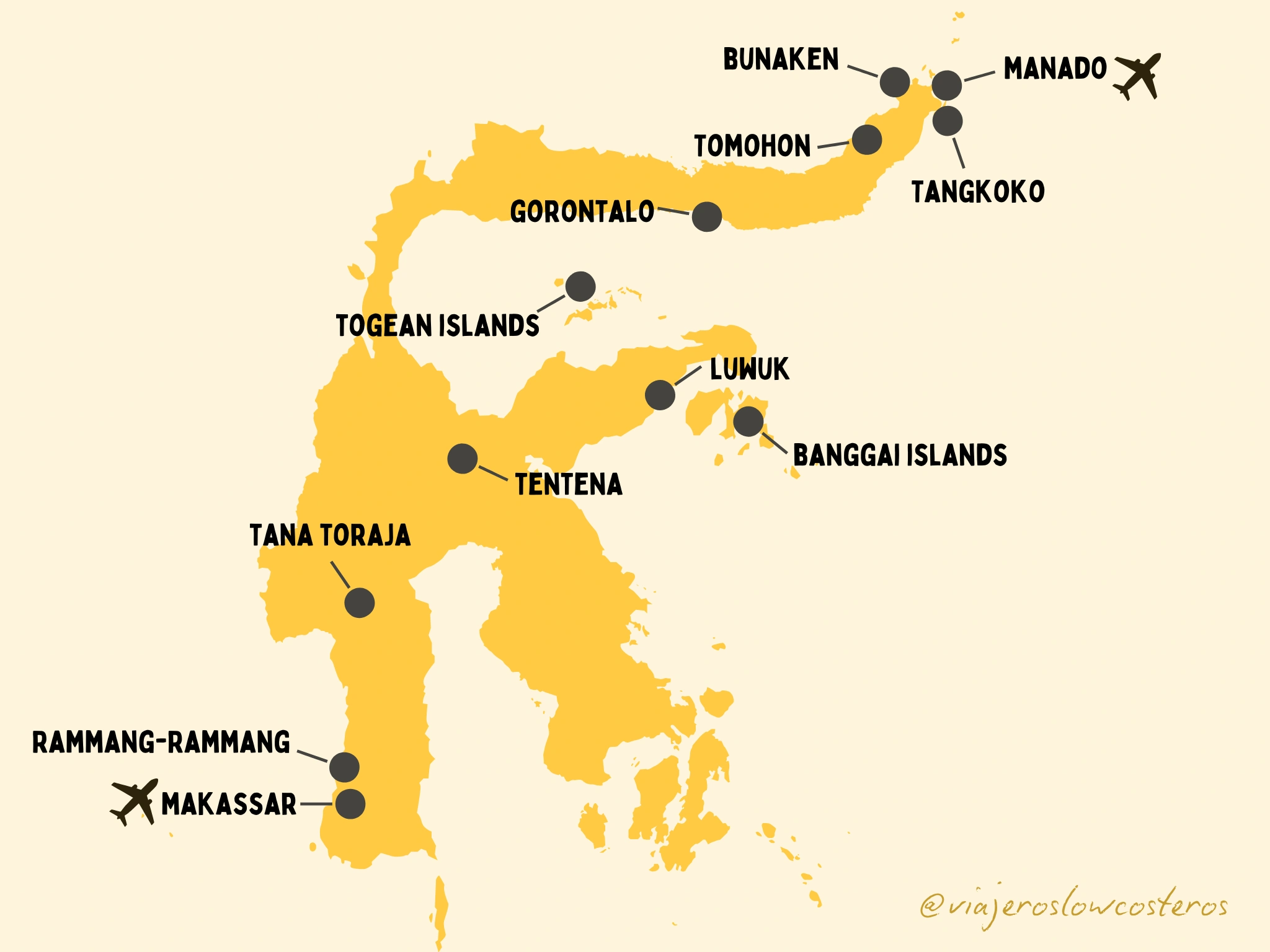 sulawesi-itinerary-travel-guide Itinerario Sulawesi