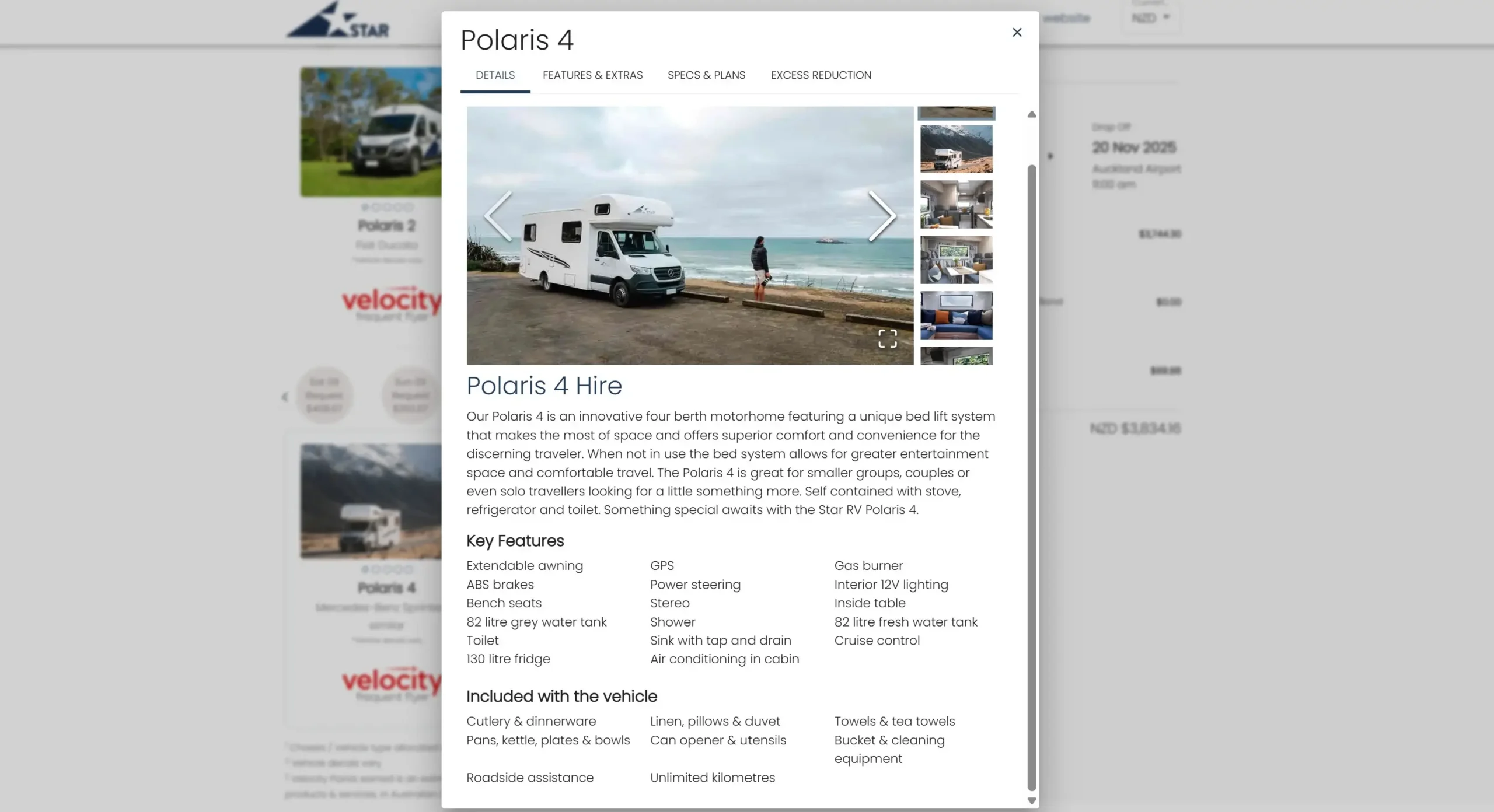 especificaciones motorhome starrv codigo promocional