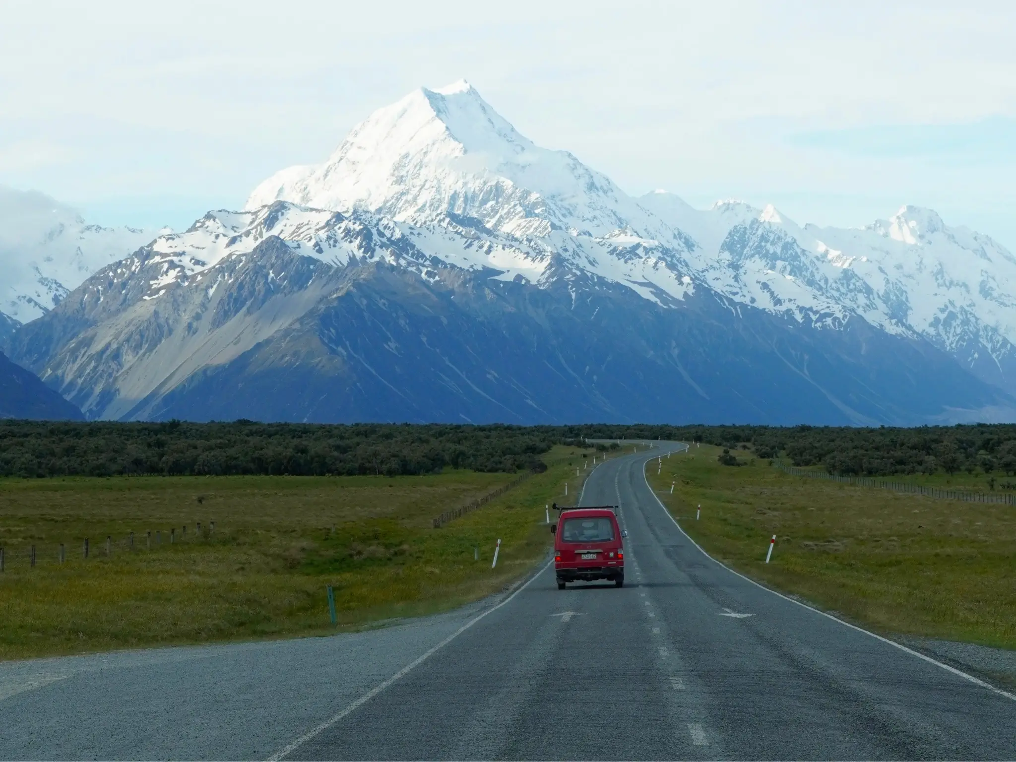 carretera SH 80 isla sur de Nueva Zelanda