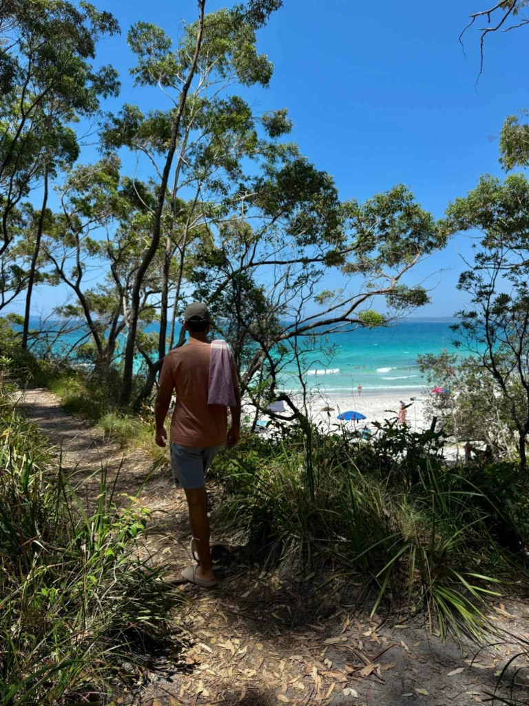 white-sands-walk-Jervis-bay recorriendo el White Sands Walk en Jervis Bay
