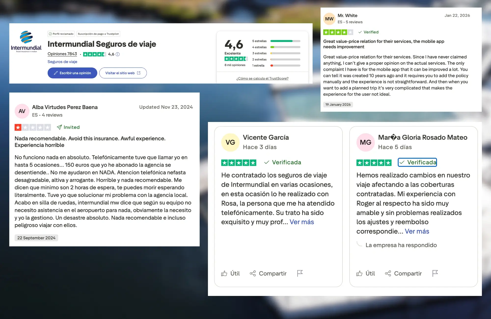 intermundial-opiniones diferentes opiniones de intermundial en Trustpilot