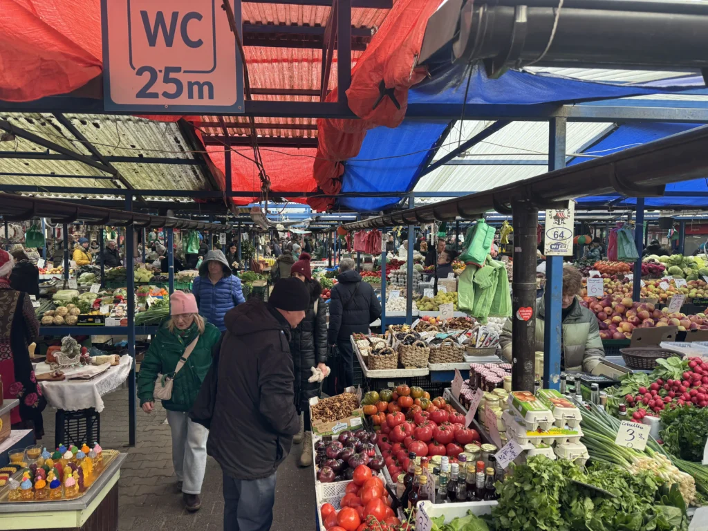 mercado-Stary-Kleparz-cracovia Puestos de verdura en el mercado Stary Kleparz